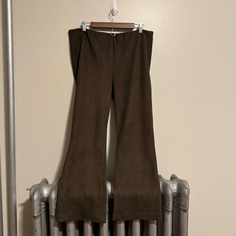 Tuckernuck Women's Wide Leg Pants XXL Olive Green Boho Indie